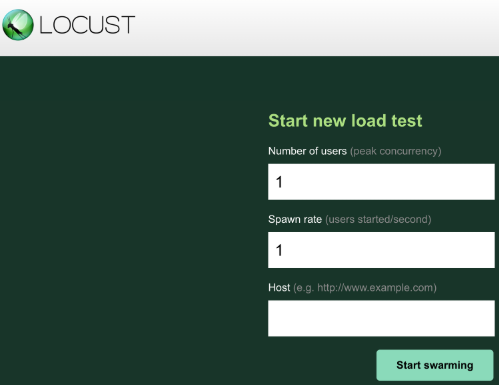 locust web ui